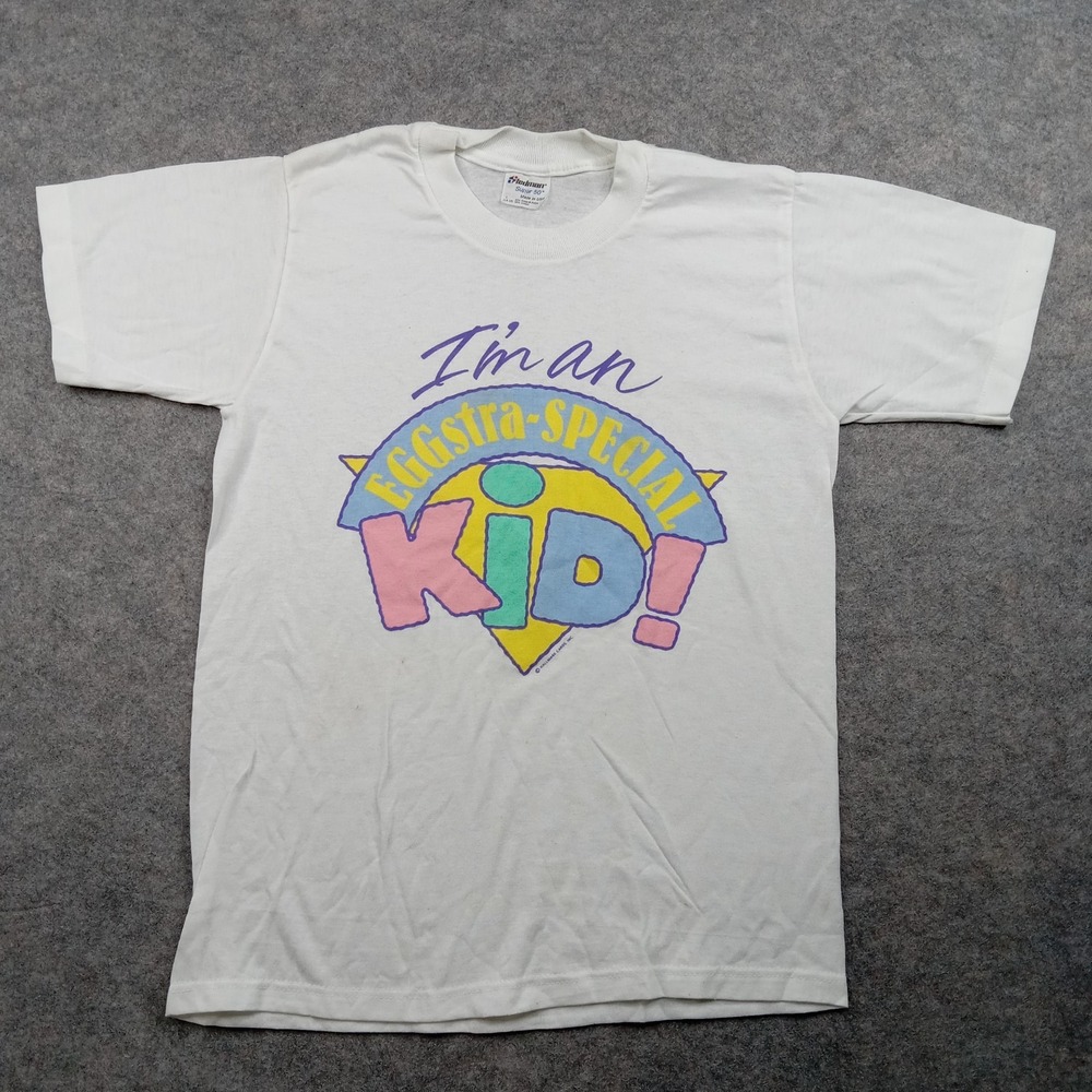 Vintage Hallmark Shirt Youth Large 14-16 Easter Graphic 90s USA‎ Stedman Egg